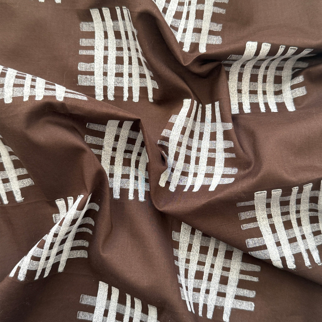 GINGHAM - MOORLAND BROWN
