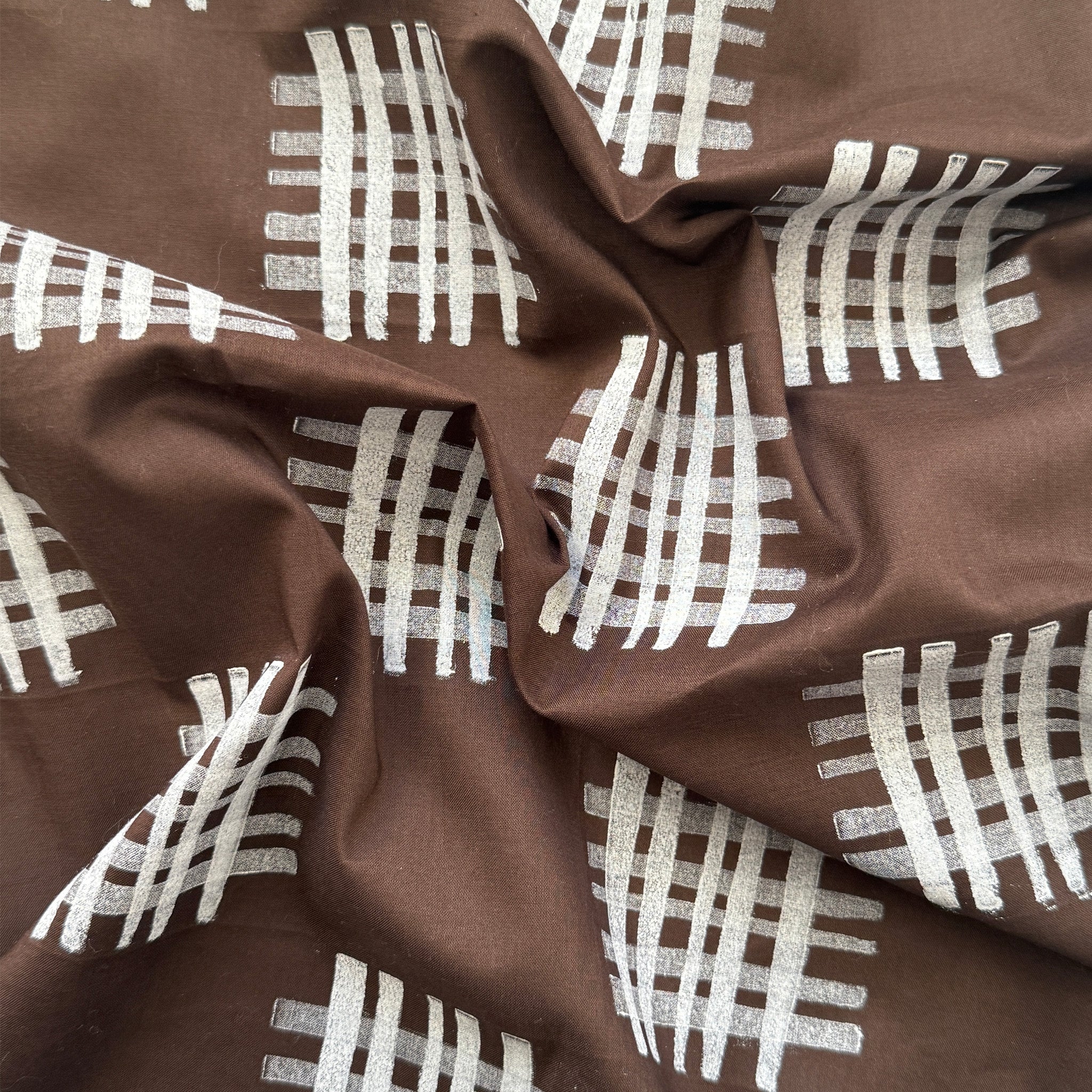 GINGHAM - MOORLAND BROWN